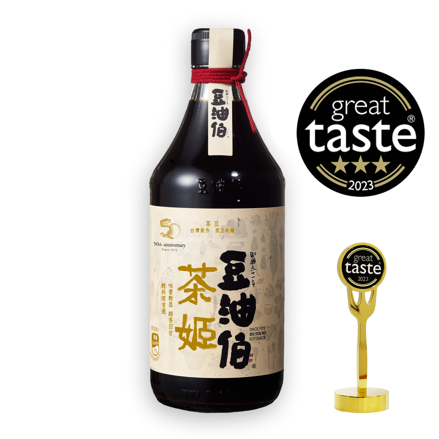 Doyoubo DYB Naturally Brewed Artisanal Brown Soybean Soy Sauce - Made with Tea Beans - 2023 Great Taste Award 3* - 2 sizes