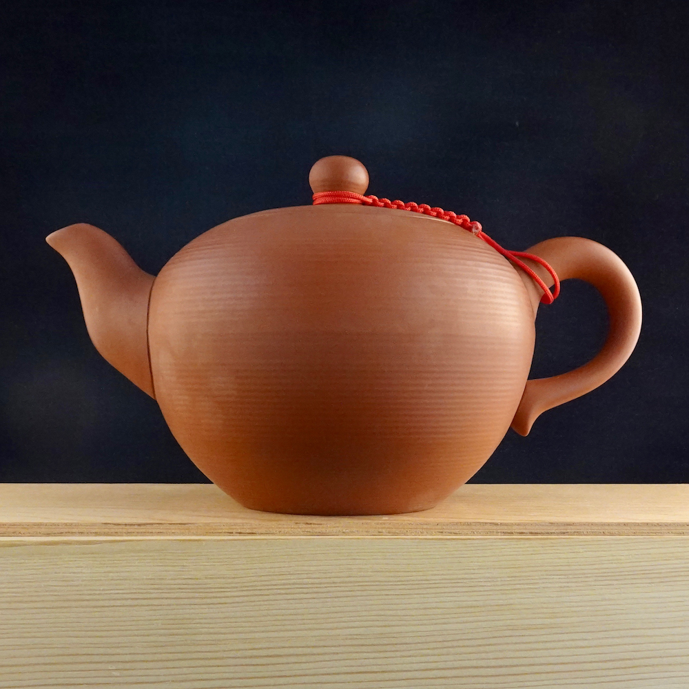 Large Zen Garden Teapot - Pomegranate Red