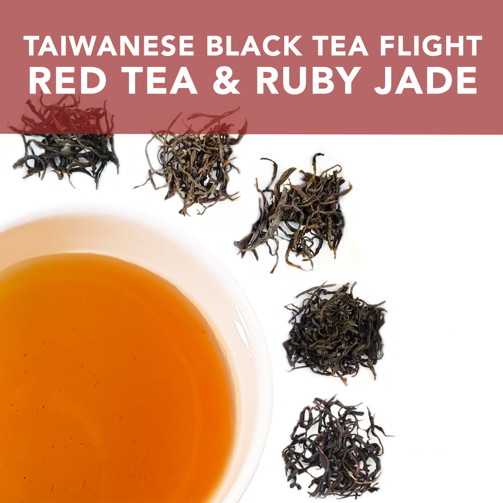 Taiwanese Black Tea Flight:  Red Tea &amp; Ruby Jade Sampler Experience