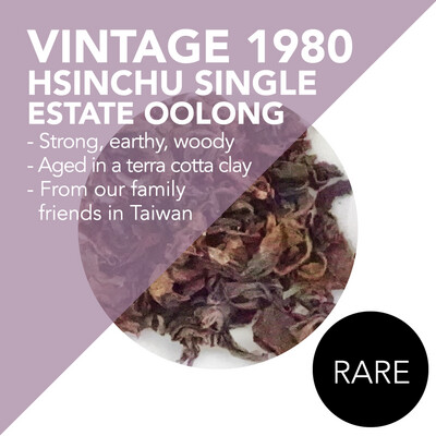 Rare Vintage 1980 Hsinchu Single Estate Oolong - Strong, earthy, woody
