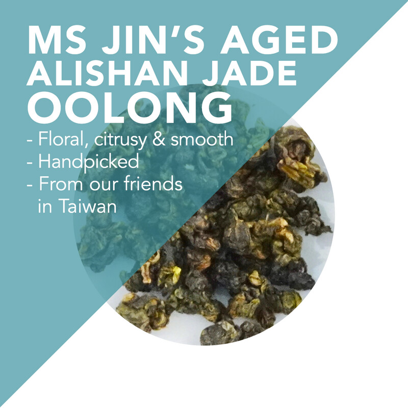 Ms Jin´s Aged Handpicked Alishan Jade Oolong – Spring – Floral, citrusy, and smooth