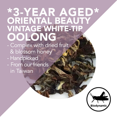 *3-Year Aged* Oriental Beauty Tea - Vintage White-Tip Oolong - Handpicked